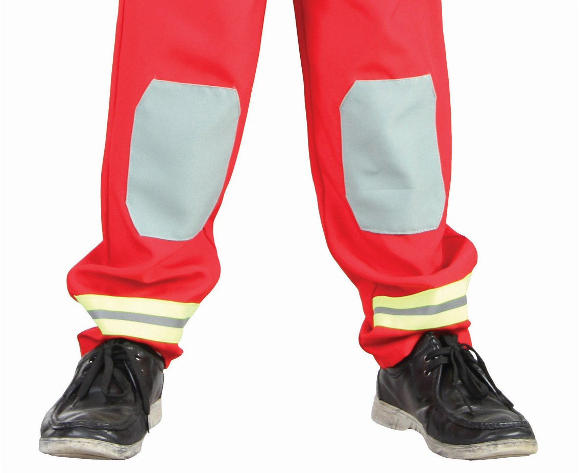 Role play-set for kids Red Firefighter (jacket, pants, hat), size 110/120 cm